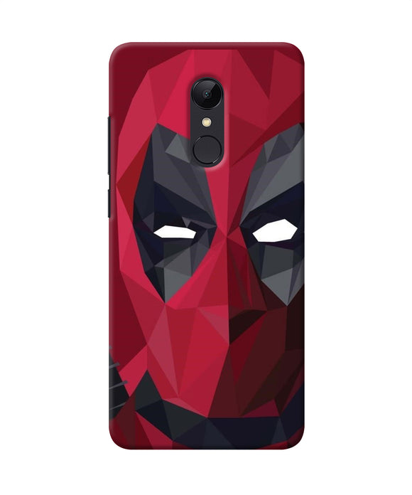 Abstract Deadpool Mask Redmi Note 5 Back Cover