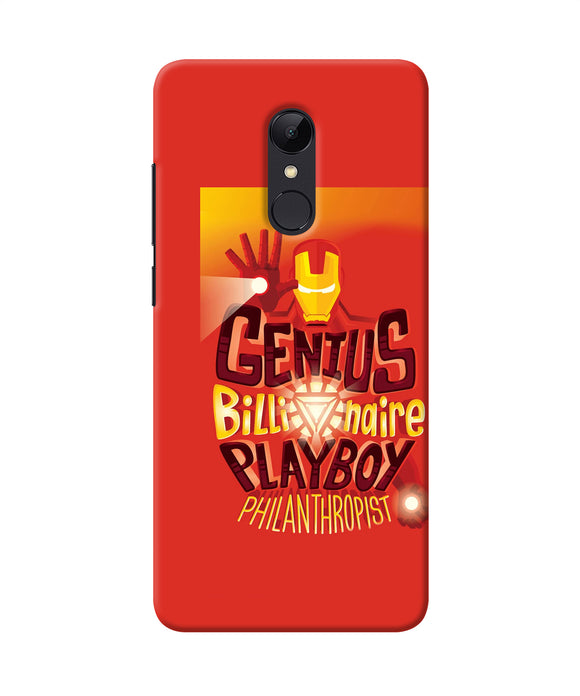 Ironman Quote Redmi Note 5 Back Cover