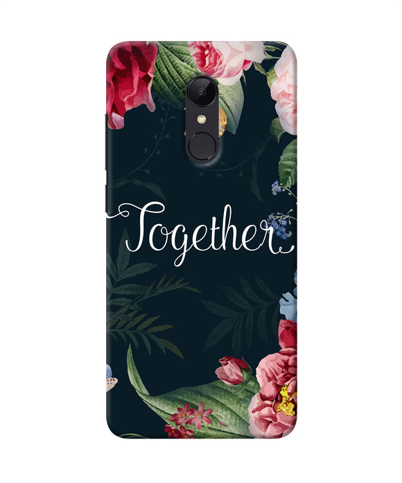 Together Flower Redmi Note 5 Back Cover