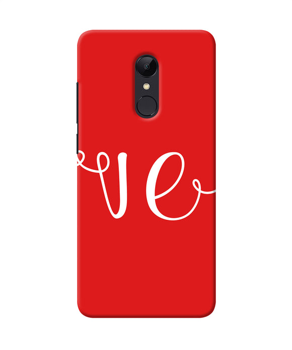 Love Two Redmi Note 5 Back Cover