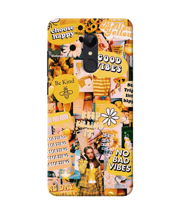 Good Vibes Poster Redmi Note 5 Back Cover