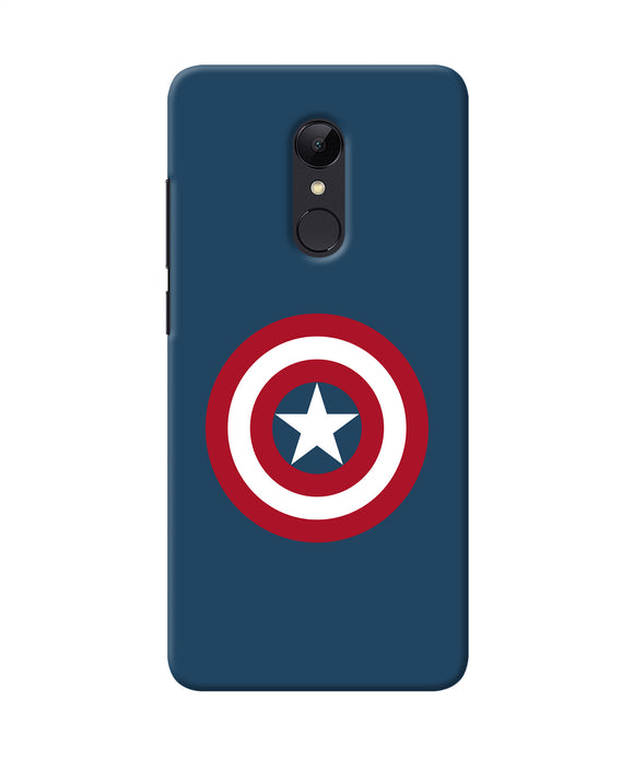 Captain America Logo Redmi Note 5 Back Cover
