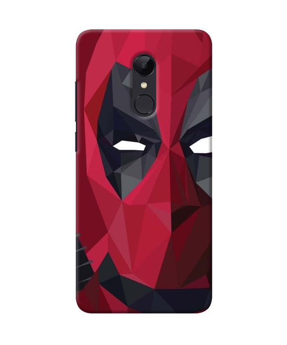 Abstract Deadpool Half Mask Redmi Note 5 Back Cover