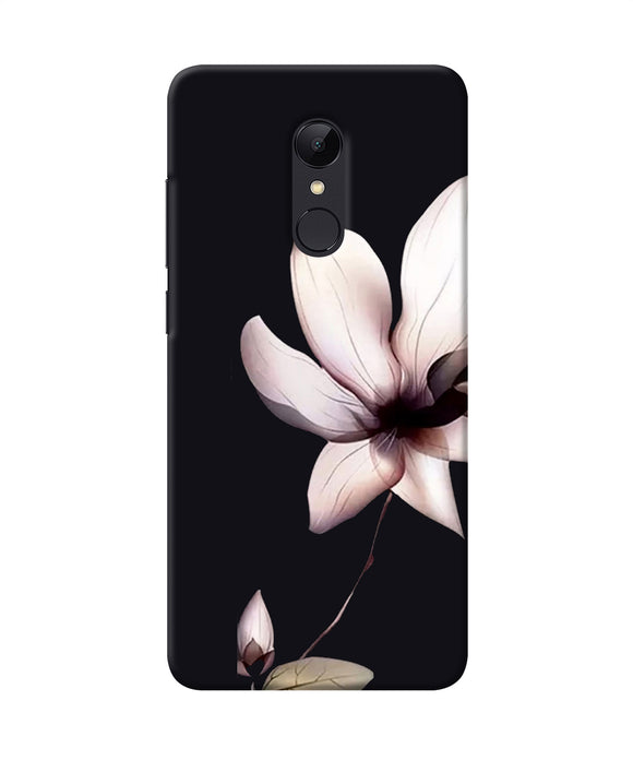 Flower White Redmi Note 5 Back Cover