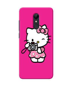 Hello Kitty Cam Pink Redmi Note 5 Back Cover