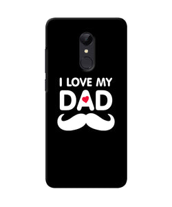 I Love My Dad Mustache Redmi Note 5 Back Cover