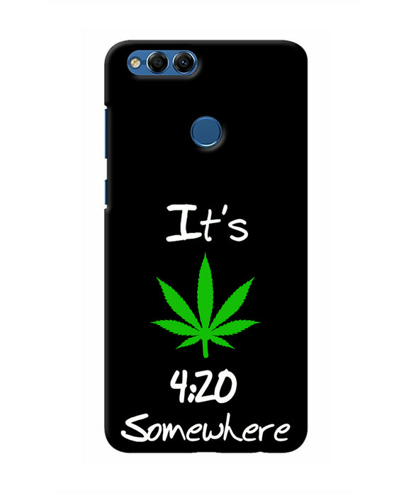 Weed Quote Honor 7X Real 4D Back Cover