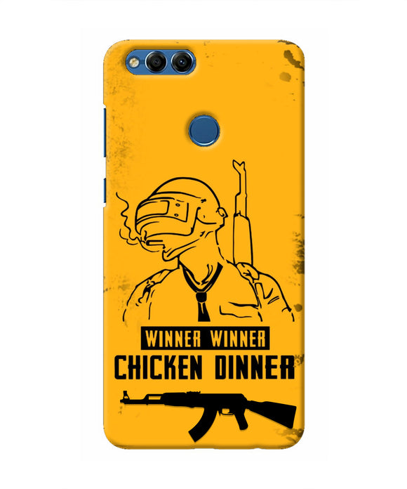 PUBG Chicken Dinner Honor 7X Real 4D Back Cover
