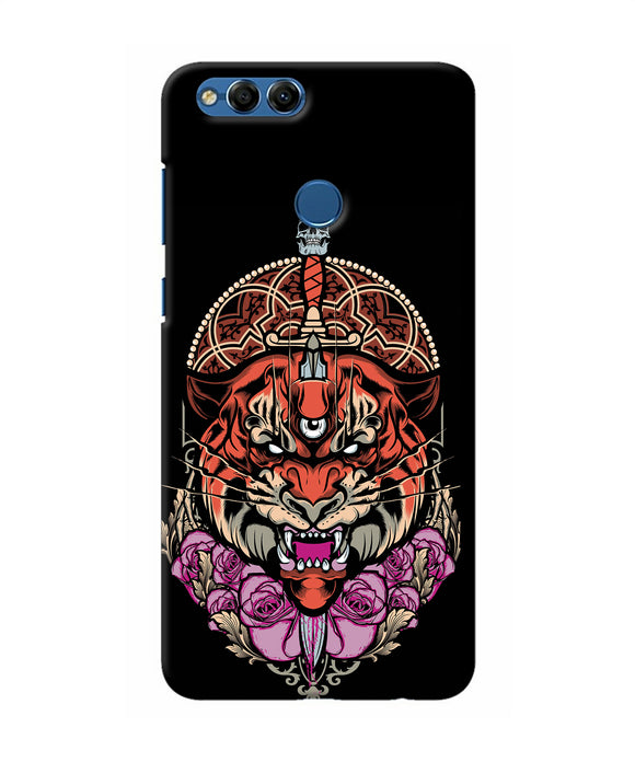 Abstract Tiger Honor 7x Back Cover