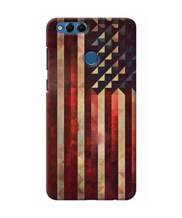 Vintage Us Flag Honor 7x Back Cover