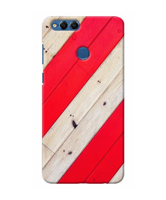 Abstract Red Brown Wooden Honor 7x Back Cover