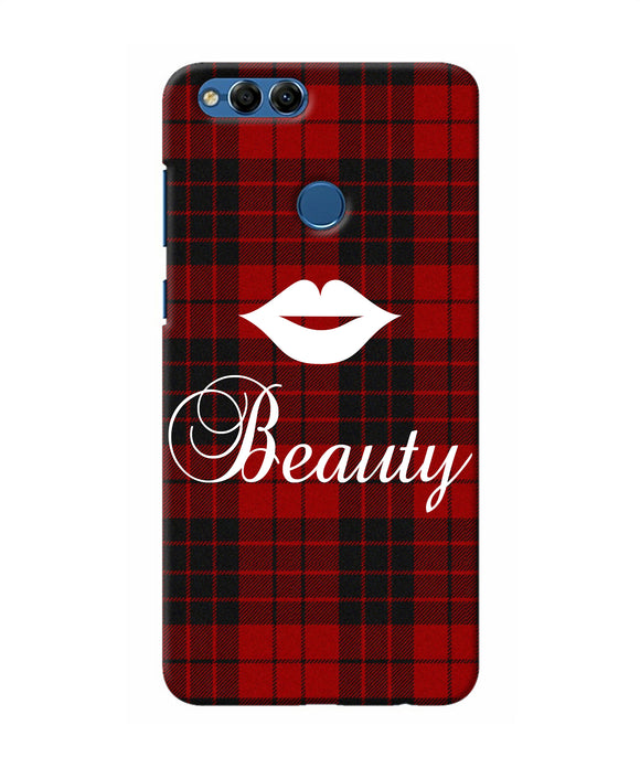 Beauty Red Square Honor 7x Back Cover