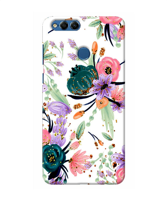 Abstract Flowers Print Honor 7x Back Cover