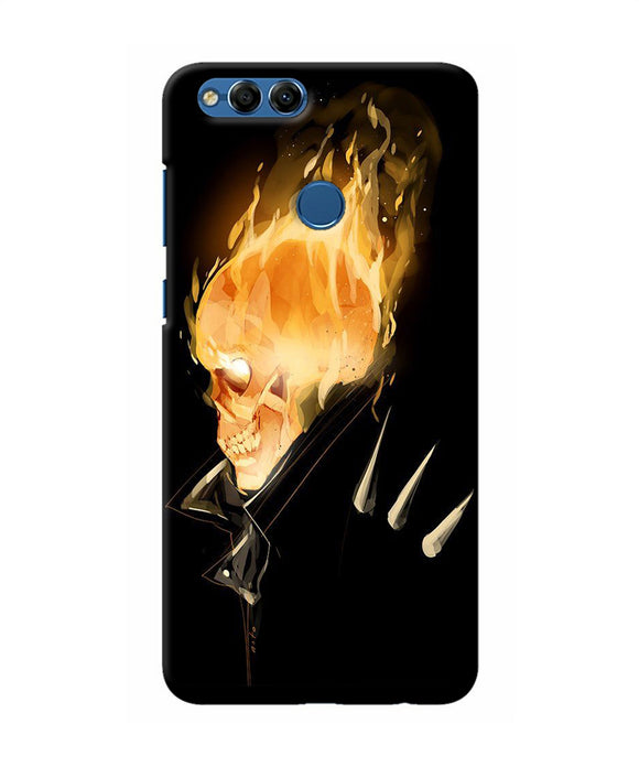 Burning Ghost Rider Honor 7x Back Cover