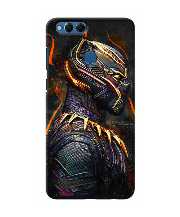 Black Panther Side Face Honor 7x Back Cover