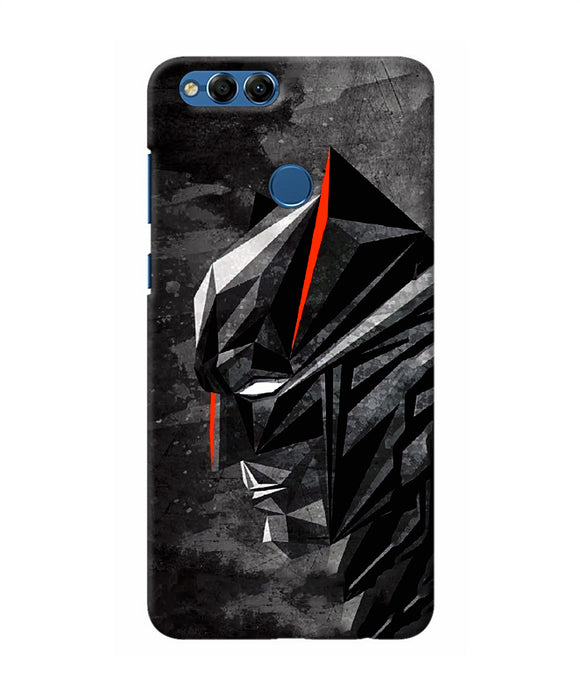 Batman Black Side Face Honor 7x Back Cover