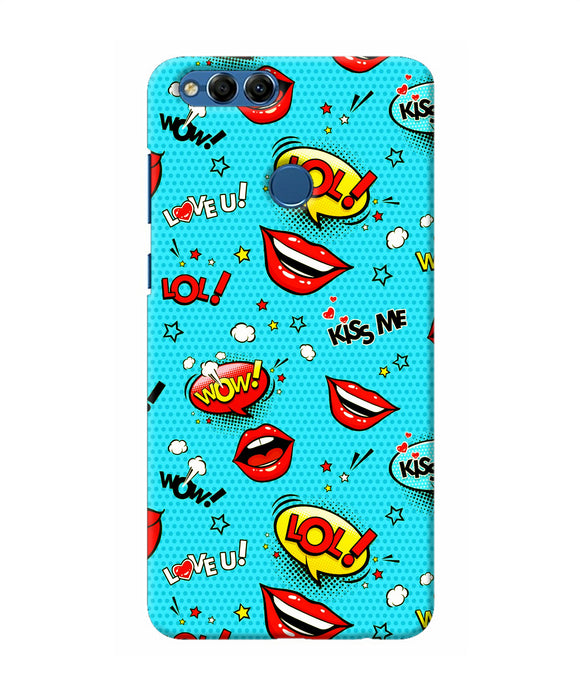 Lol Lips Print Honor 7x Back Cover