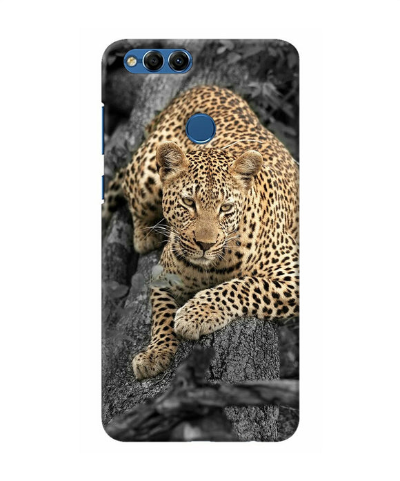 Sitting Leopard Honor 7x Back Cover