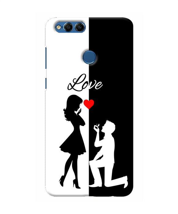 Love Propose Black And White Honor 7x Back Cover