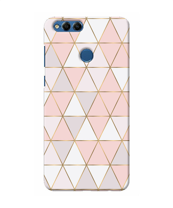 Abstract Pink Triangle Pattern Honor 7x Back Cover