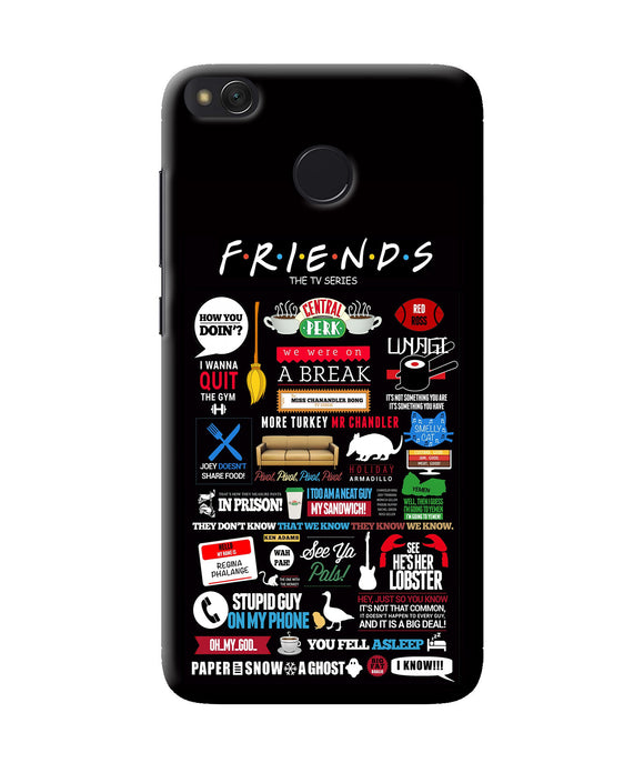 Friends Redmi 4 Back Cover