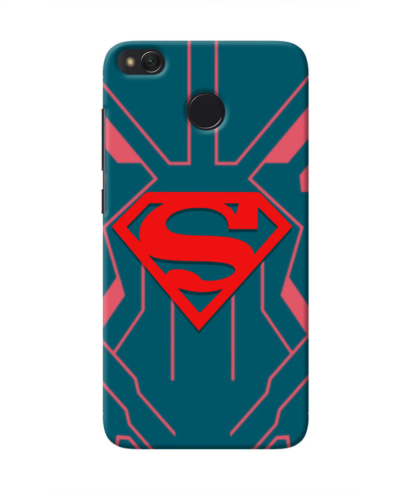 Superman Techno Redmi 4 Real 4D Back Cover