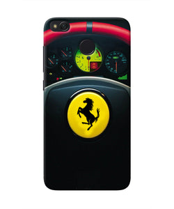 Ferrari Steeriing Wheel Redmi 4 Real 4D Back Cover