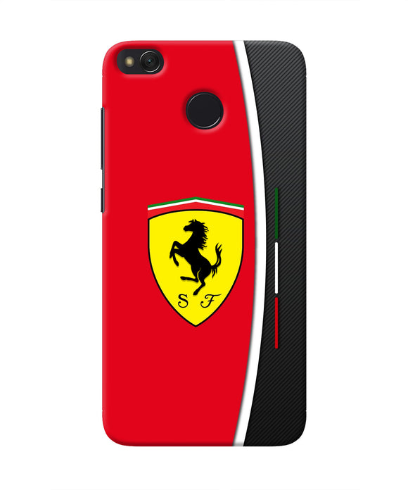 Ferrari Abstract Maroon Redmi 4 Real 4D Back Cover