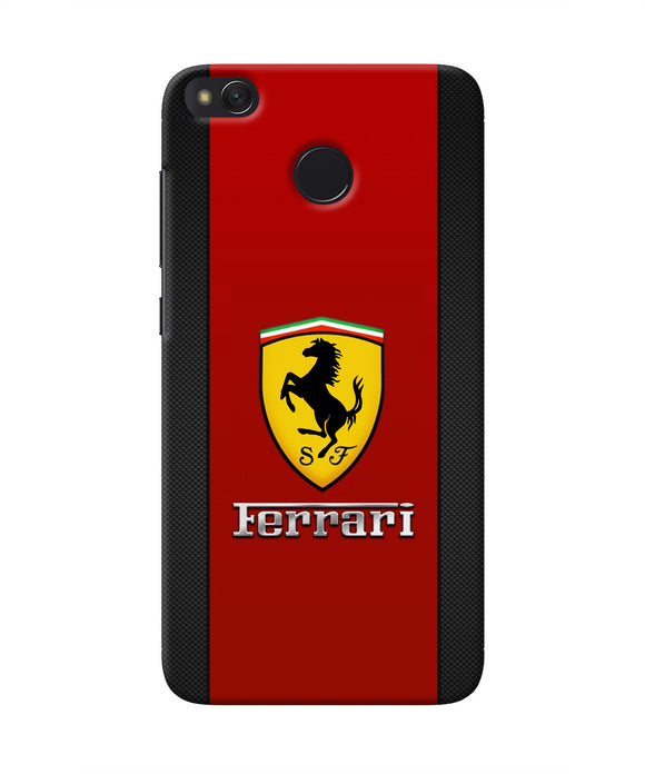 Ferrari Abstract Red Redmi 4 Real 4D Back Cover