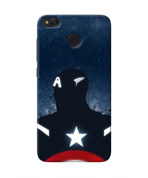 Captain america Shield Redmi 4 Real 4D Back Cover