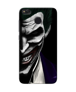 The Joker Black Redmi 4 Back Cover