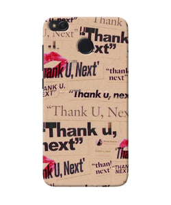 Thank You Next Redmi 4 Back Cover