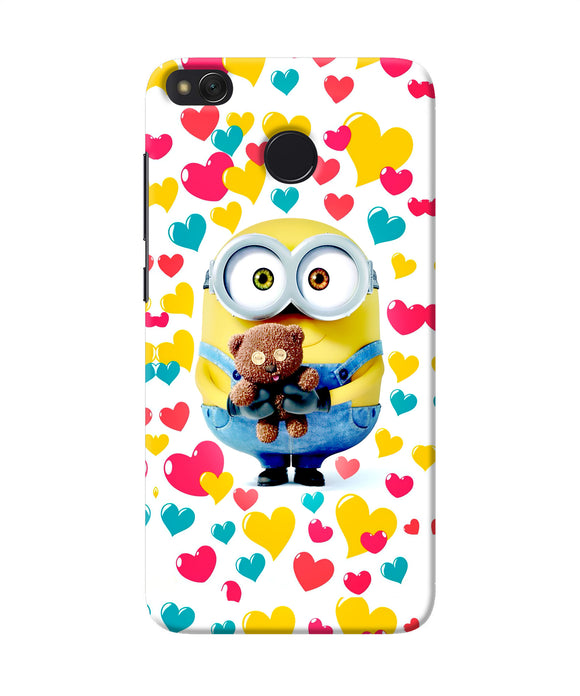 Minion Teddy Hearts Redmi 4 Back Cover