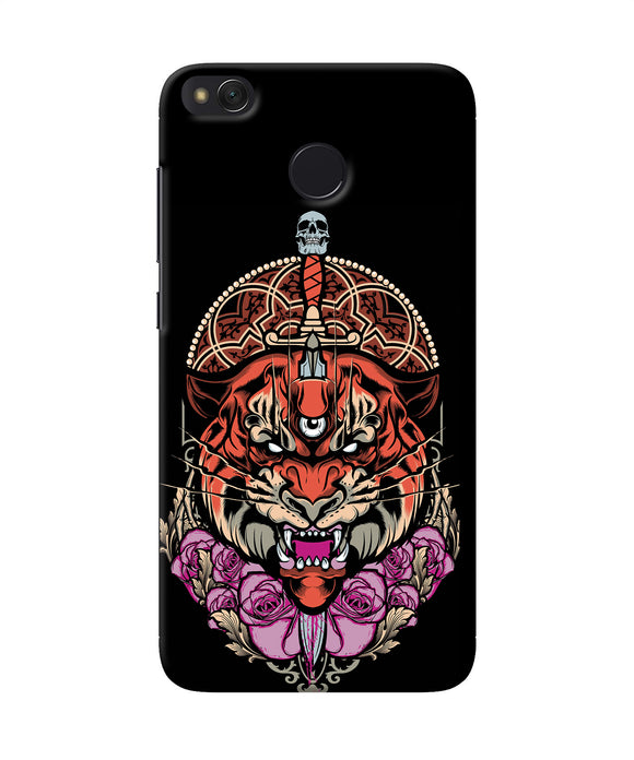 Abstract Tiger Redmi 4 Back Cover