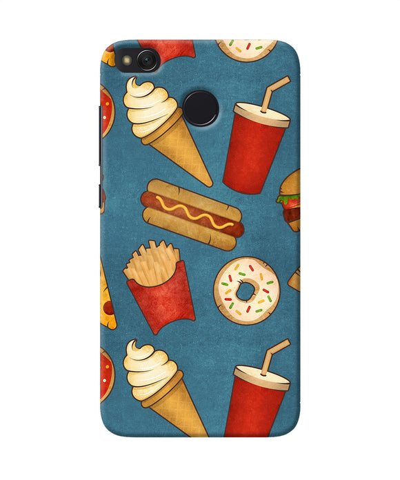 Abstract Food Print Redmi 4 Back Cover