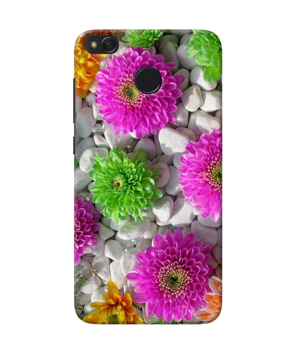 Natural Flower Stones Redmi 4 Back Cover