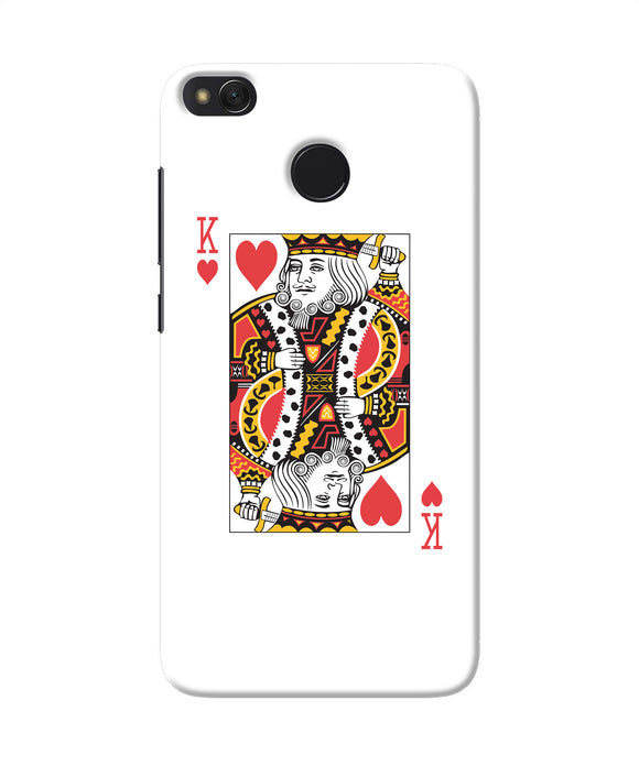 Heart King Card Redmi 4 Back Cover