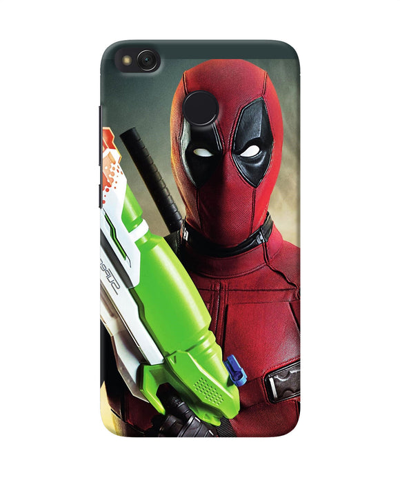 Deadpool Funny Gun Redmi 4 Back Cover