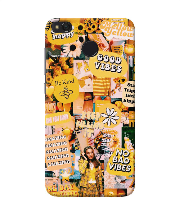 Good Vibes Poster Redmi 4 Back Cover