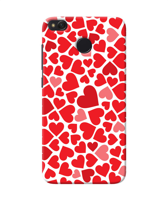 Red Heart Canvas Print Redmi 4 Back Cover