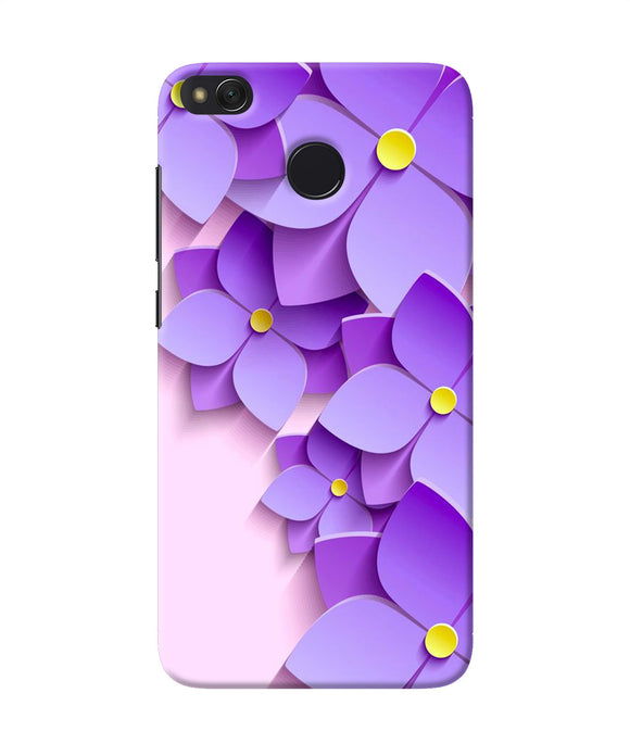 Violet Flower Craft Redmi 4 Back Cover