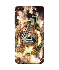 Avengers Burning Logo Redmi 4 Back Cover