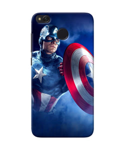 Captain America On Sky Redmi 4 Back Cover