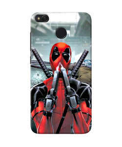 Deadpool With Gun Redmi 4 Back Cover