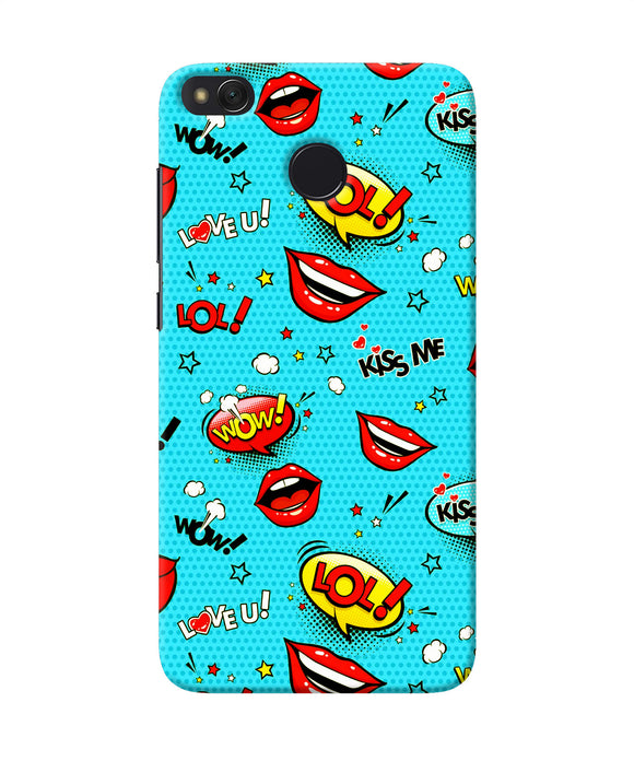 Lol Lips Print Redmi 4 Back Cover