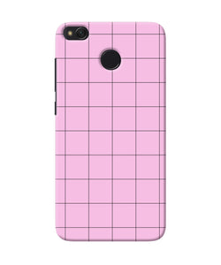 Pink Square Print Redmi 4 Back Cover