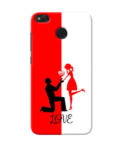 Love Propose Red And White Redmi 4 Back Cover