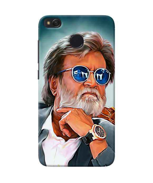 Rajnikant Painting Redmi 4 Back Cover