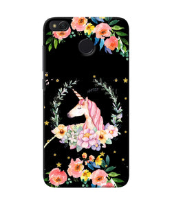 Unicorn Flower Redmi 4 Back Cover