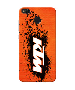 Ktm Black Spray Redmi 4 Back Cover